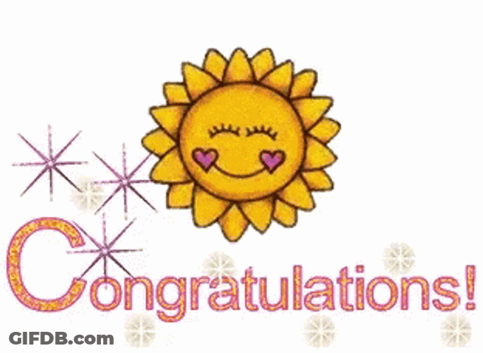 Animated Sunlight Congratulations GIF