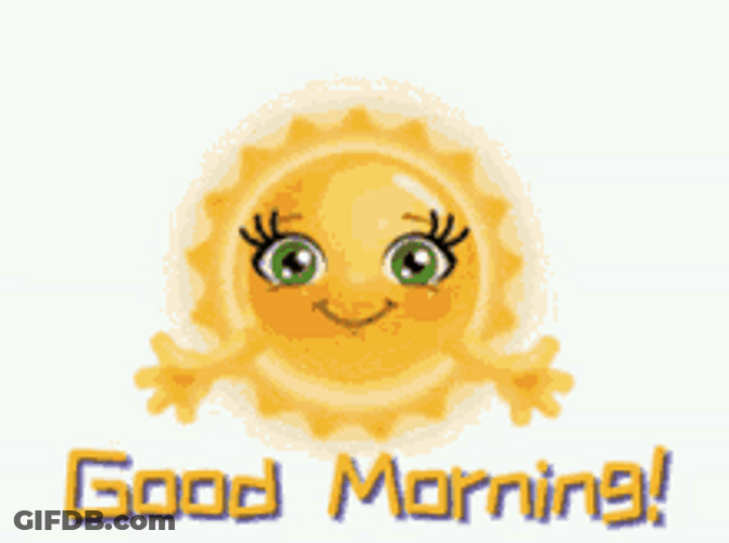 Animated Sunny Day Good Morning Happy Sun GIF