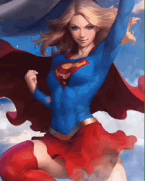 Animated Superwoman Hero GIF