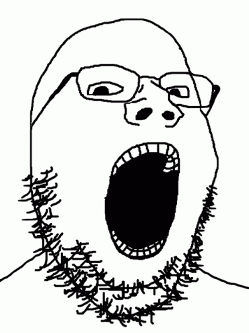 Animated Surprise Beard Man Meme GIF