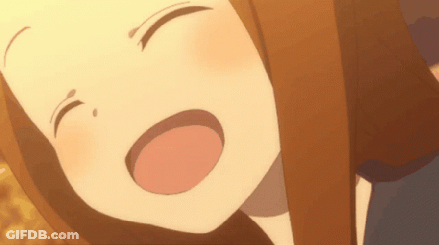 Animated Takagi San Laughing GIF