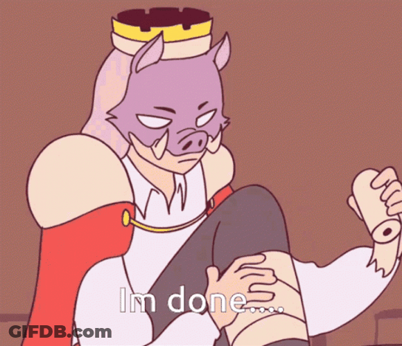Animated Technoblade I'm Done GIF