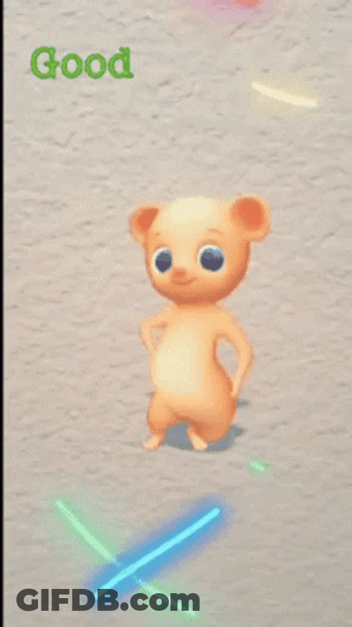 Animated Teddy Dancing Good Morning GIF