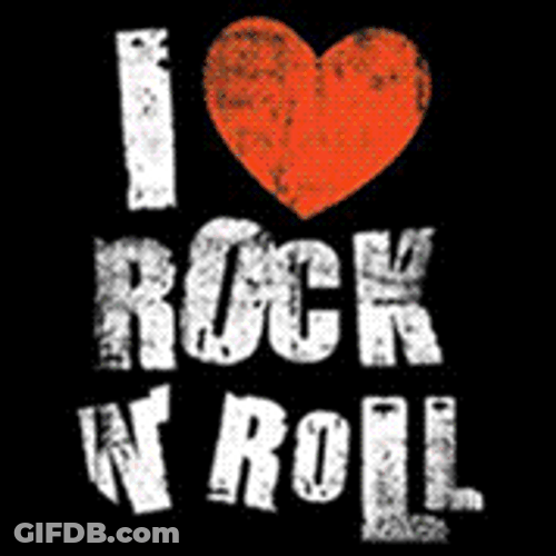 Animated Text Rock And Roll GIF