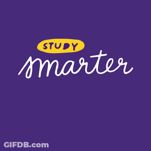 Animated Text Study Smarter Not Harder Sticker GIF