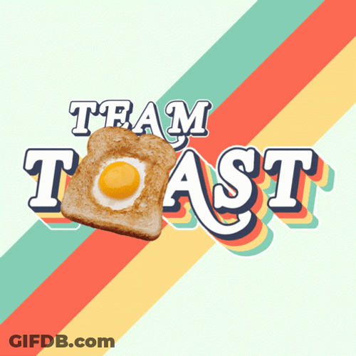 Animated Text Team Toast GIF