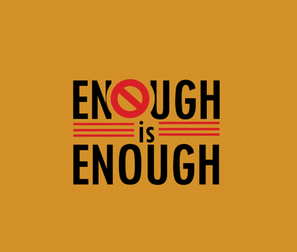Animated Text Warning Enough Is Enough GIF
