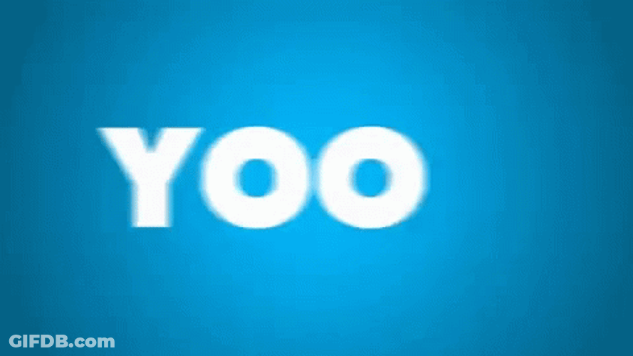 Animated Text Yo GIF
