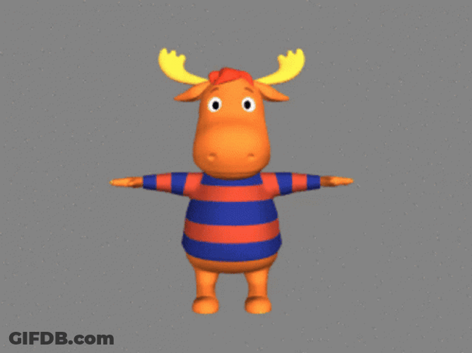 Animated The Bakyardigans Tyrone Spinning GIF