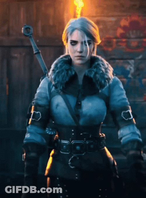 Animated The Witcher Miyku GIF