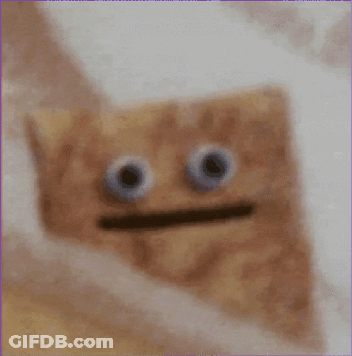 Animated Toast Bread Different Emotion GIF