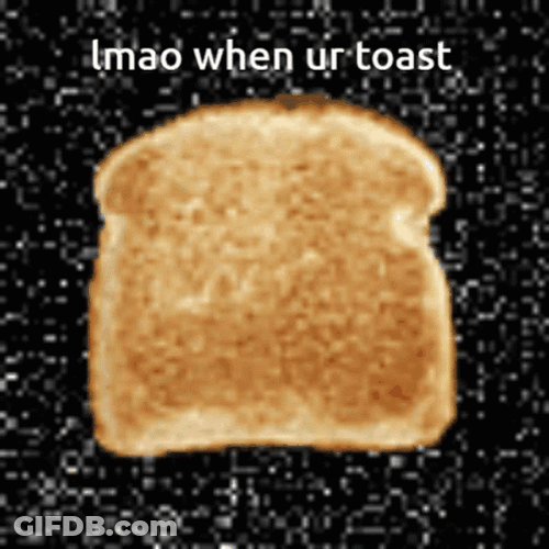 Animated Toast Bread Glitch Background GIF