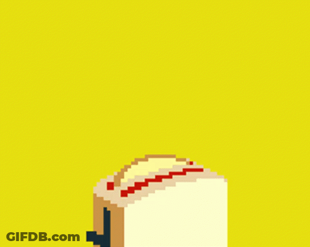 Animated Toast Bread Yeah GIF