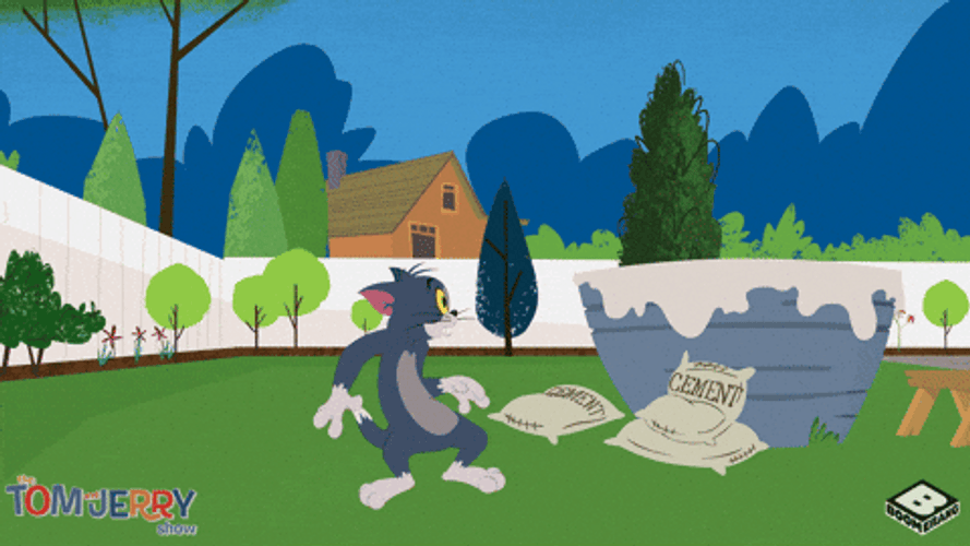 Animated Tom The Cat Screaming Cat Meme GIF