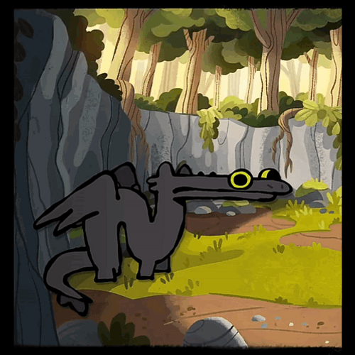Animated Toothless Cute Dance Meme GIF