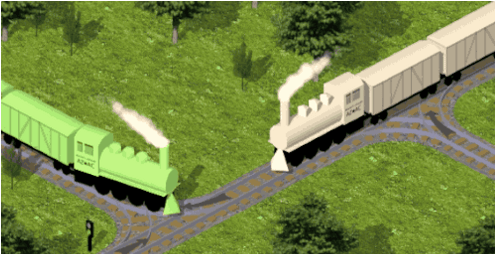 Animated Train Wreck GIF