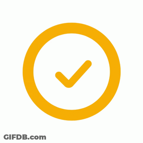 Animated Transparent Background Check Mark GIF