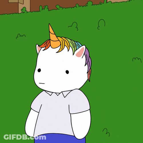 Animated Unicorn Disappear GIF