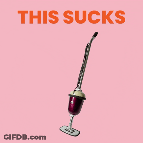 Animated Vacuum Cleaner This Sucks GIF