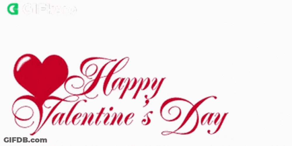 Animated Valentines Day Blink Heart GIF
