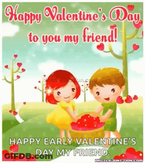 Animated Valentines Day Friend GIF