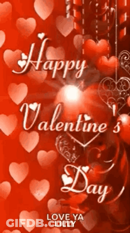 Animated Valentines Day Hearts Day GIF