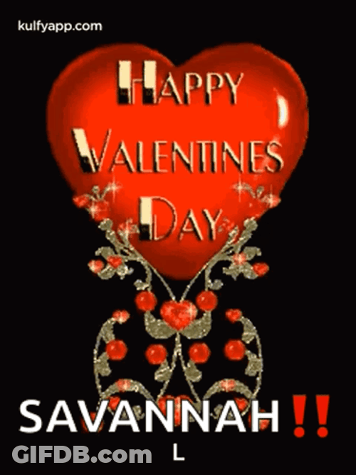 Animated Valentines Day Savannah GIF
