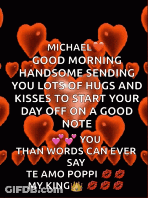 Animated Valentines Michael Hearts GIF