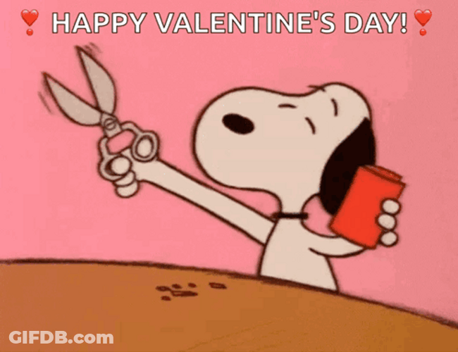 Animated Valentines Snoopy GIF