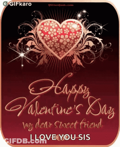Animated Valentines Sweet Friend GIF
