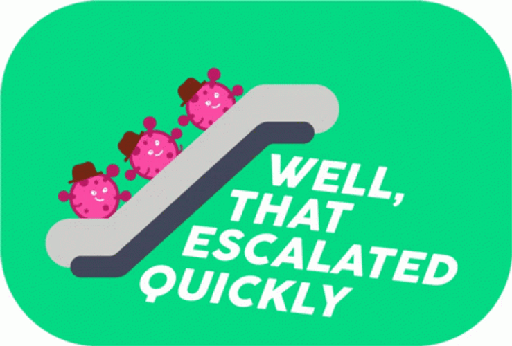 Animated Virus Well That Escalated Quickly GIF