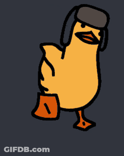 Animated Walking Duck Funny Waddle Sway GIF