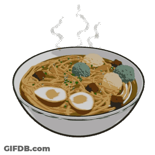 Animated Warm Noodle Bowl GIF