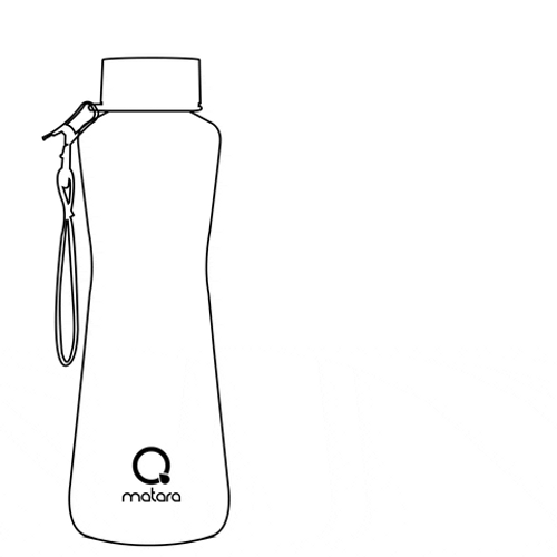 Animated Water Drinking Tumbler Bottle GIF