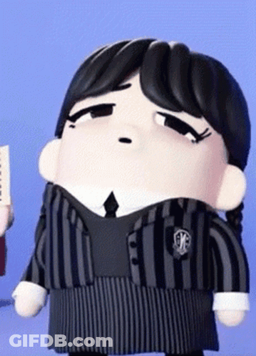Animated Wednesday Addams Roblox GIF