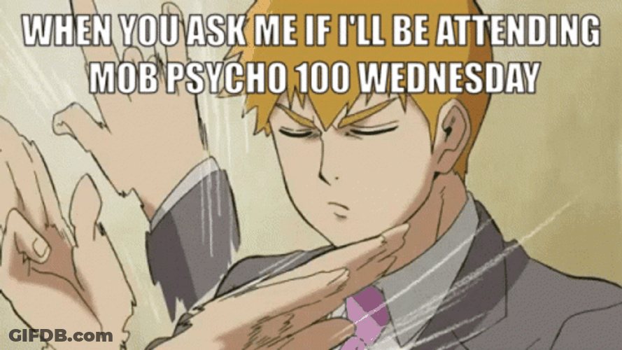 Animated Wednesday Arataka Reigen GIF