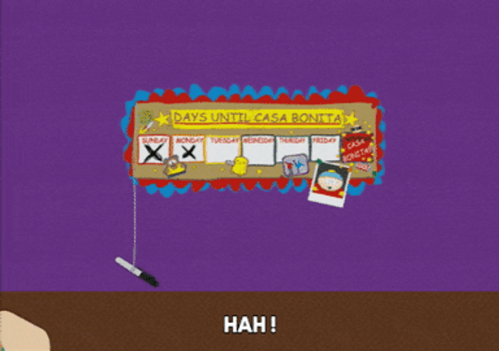 Animated Wednesday Excited South Park Character GIF