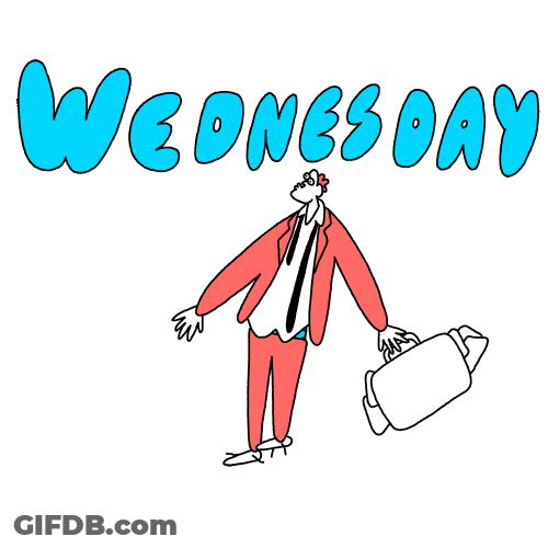 Animated Wednesday Going To Work GIF