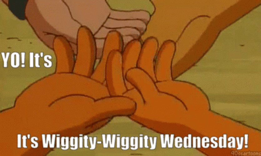 Animated Wednesday Hand Wiggles GIF