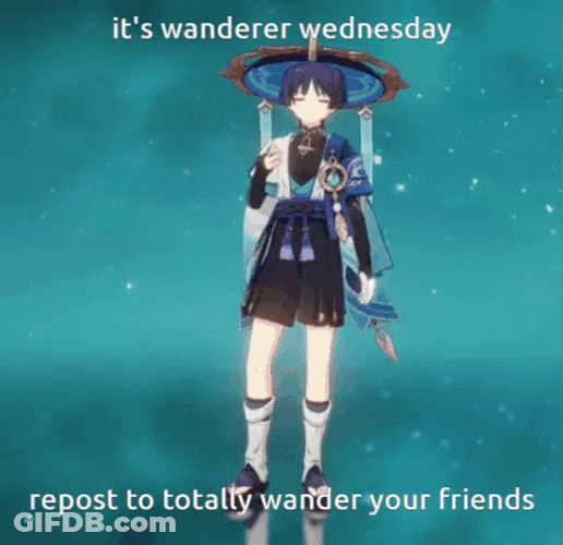 Animated Wednesday Wanderer Idle Action GIF
