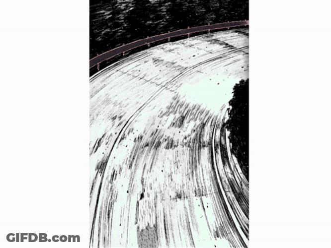 Animated White Toyota Supra Drift GIF