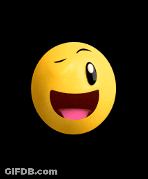 Animated Winking Emoji GIF