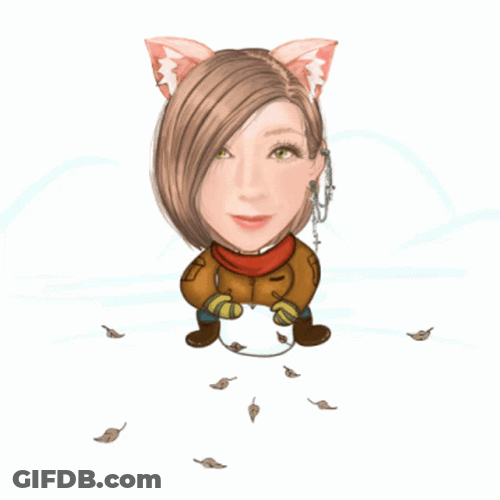 Animated Winter Break Snow Ball Expands GIF