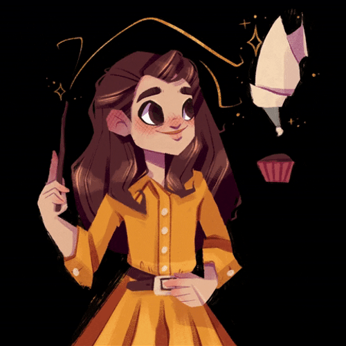 Animated Witch Girl GIF