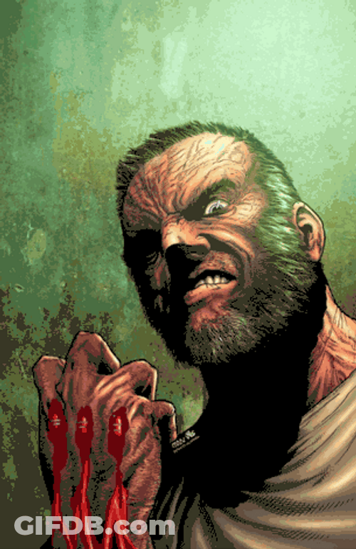 Animated Wolverine Bloody Claw GIF