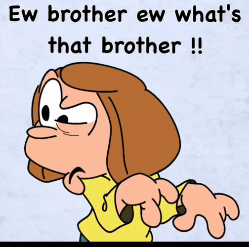 Animated Woman Ew Brother Whats Going On GIF