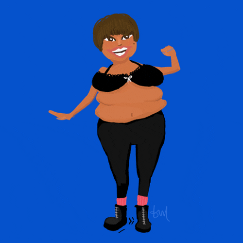 Animated Woman Half Baked Hyper Reaction GIF