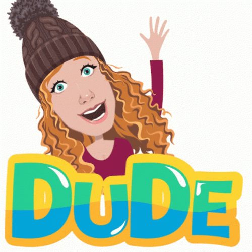 Animated Woman Waving Suh Dude GIF