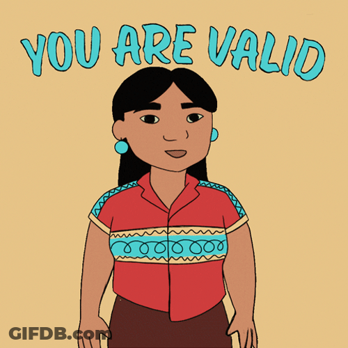 Animated Woman You Are Valid GIF