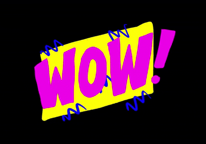 Animated Wooow Text GIF